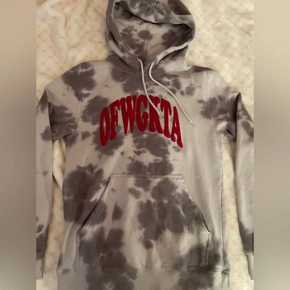 Tie dye odd-future hoodie, size s/m